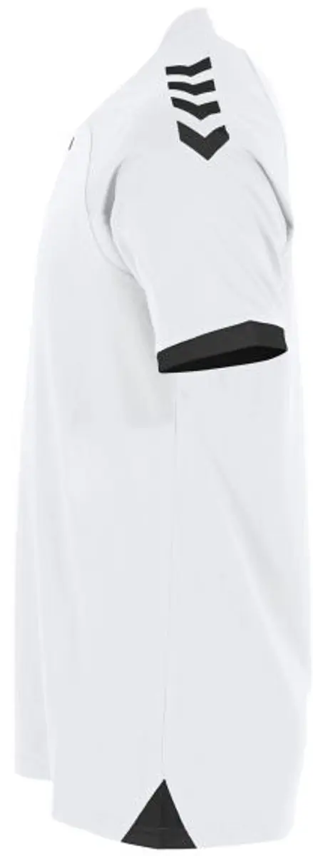 Hummel Fyn Shirt Korte Mouw Kinderen 128 - Wit/Zwart