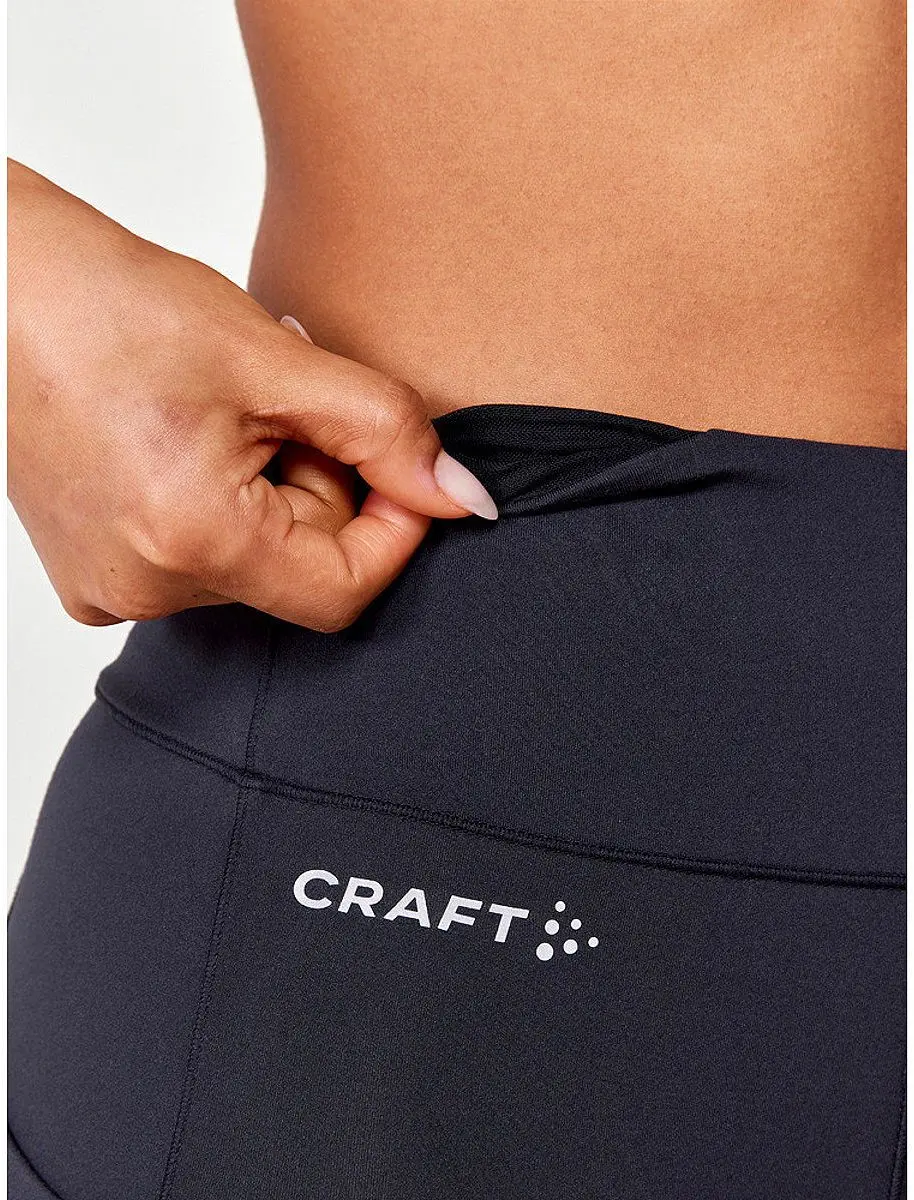 Craft Adv Essence Tights 2 Running Short Dames - S - Zwart