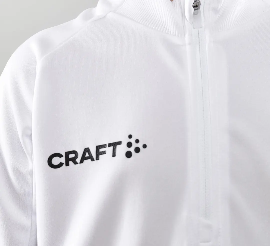 Craft Evolve Halfzip Longsleeve Shirt Junior 122/128 - Wit - afbeelding 6 van 6