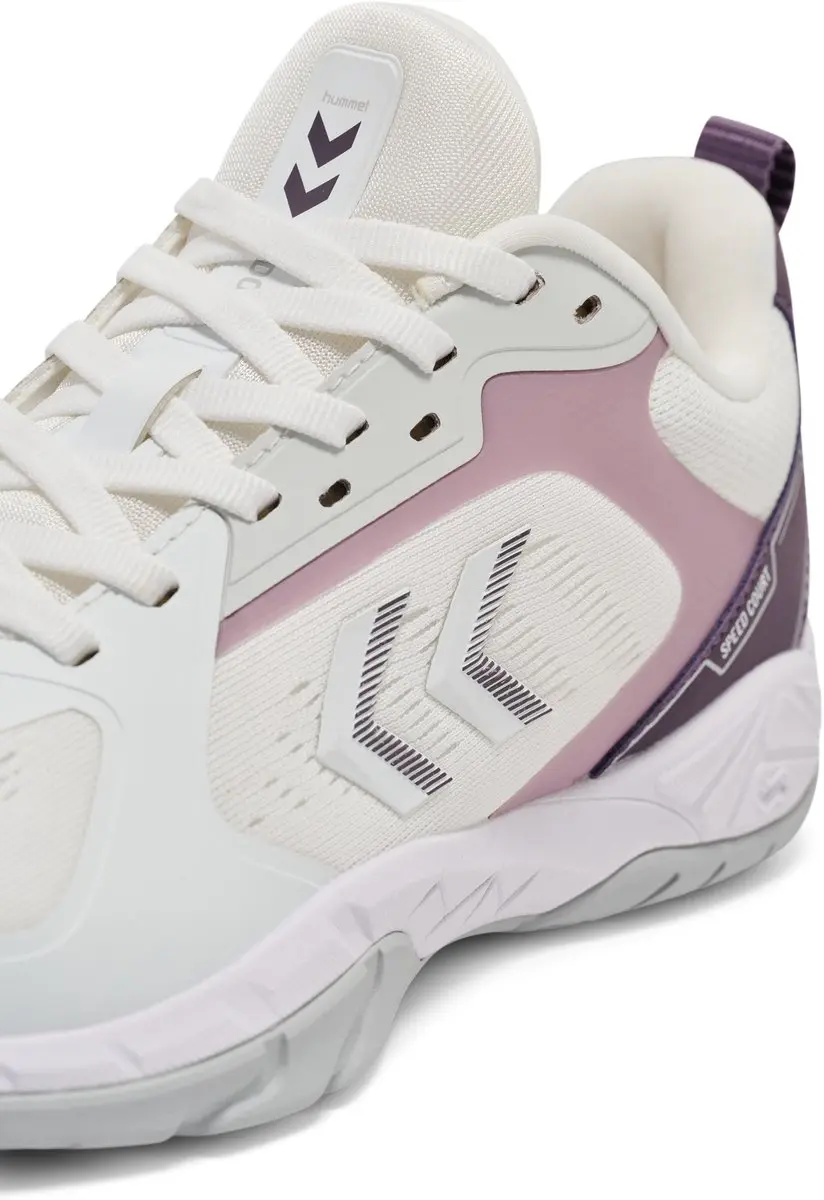 Hummel Speed Court 228236 Dameshandbalschoen - 36 - White/Sea Fog