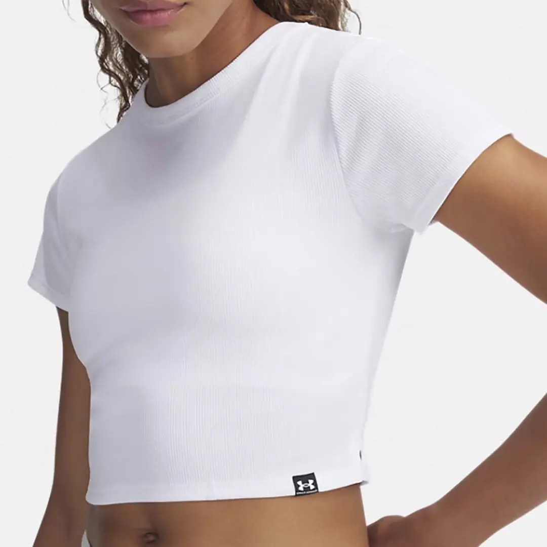 Under Armour UA Rival Rib Baby Tee - Vrouwen M Wit
