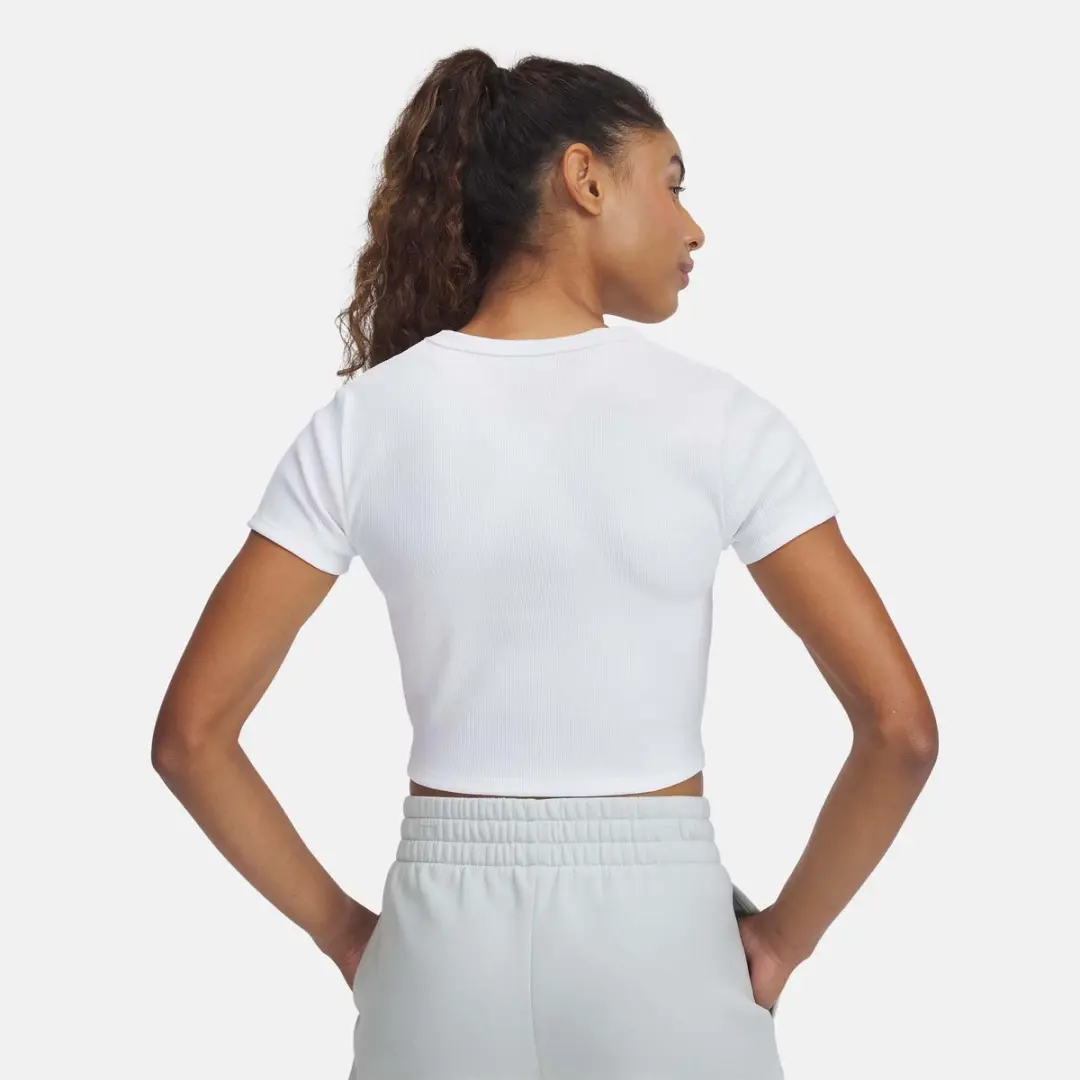 Under Armour UA Rival Rib Baby Tee - Vrouwen M Wit