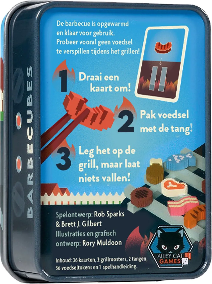 Asmodee Barbecubes Compact Gezelschapsspel ACG071NL - 2-6 Spelers