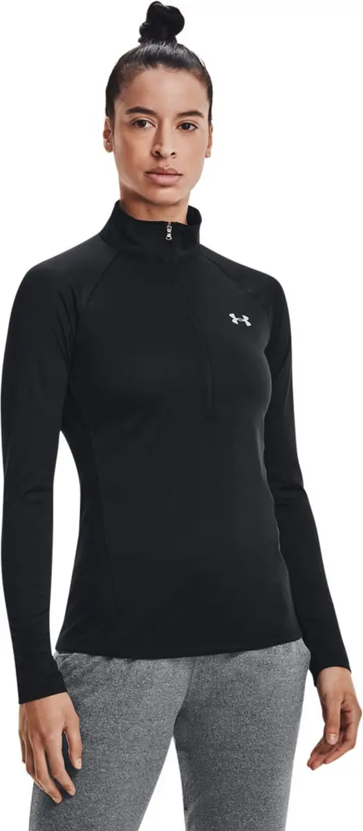 Under Armour Tech 1/2 Zip Dames Sporttrui XL - Zwart