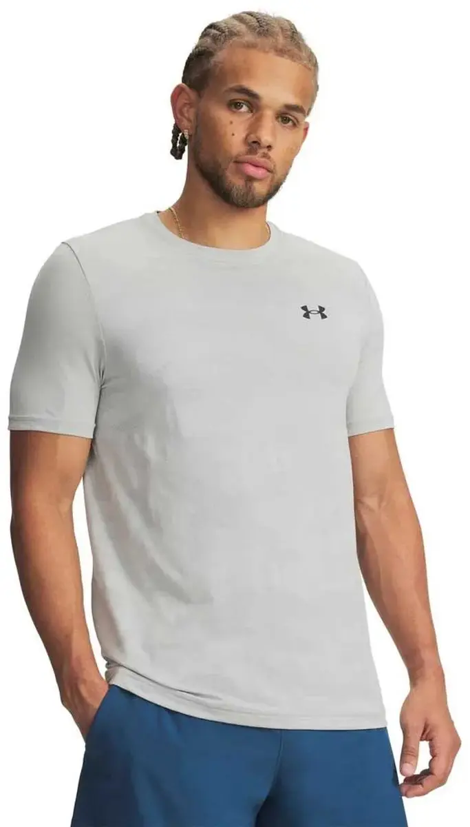 Under Armour UA Vanish Elite Smls SS Camo-Gry Training T-shirt - Grijs