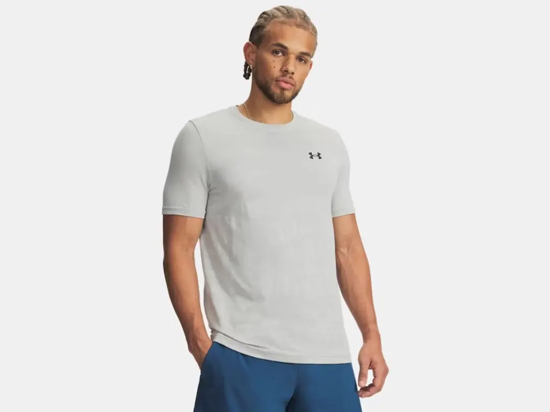 Under Armour UA Vanish Elite Smls SS Camo-Gry Training T-shirt - Grijs