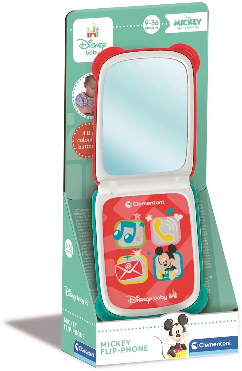 Clementoni Mickey Mouse Flip Phone - Interactief Speelgoed - afbeelding 6 van 6