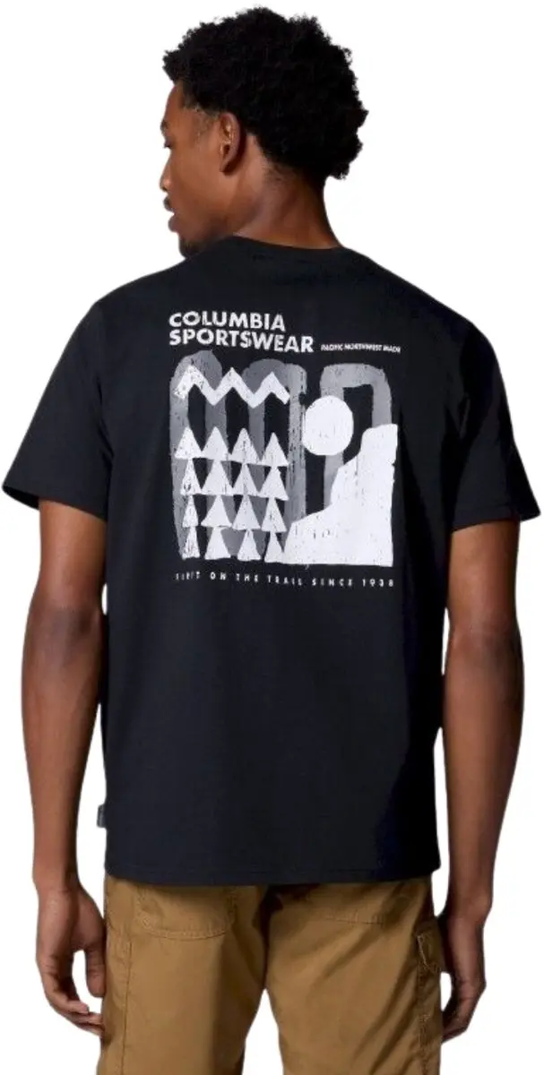 Columbia Explorers Canyon Back SS Tee - M - Zwart