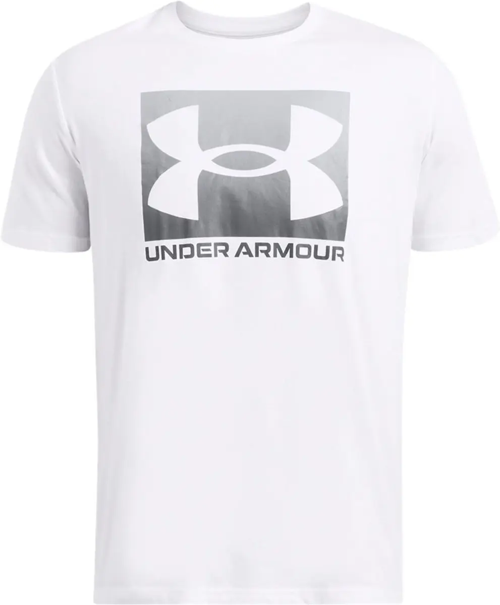 Under Armour M BOXED SPORTS UPDATED Heren Sportshirt - Wit - Pitch Grijs