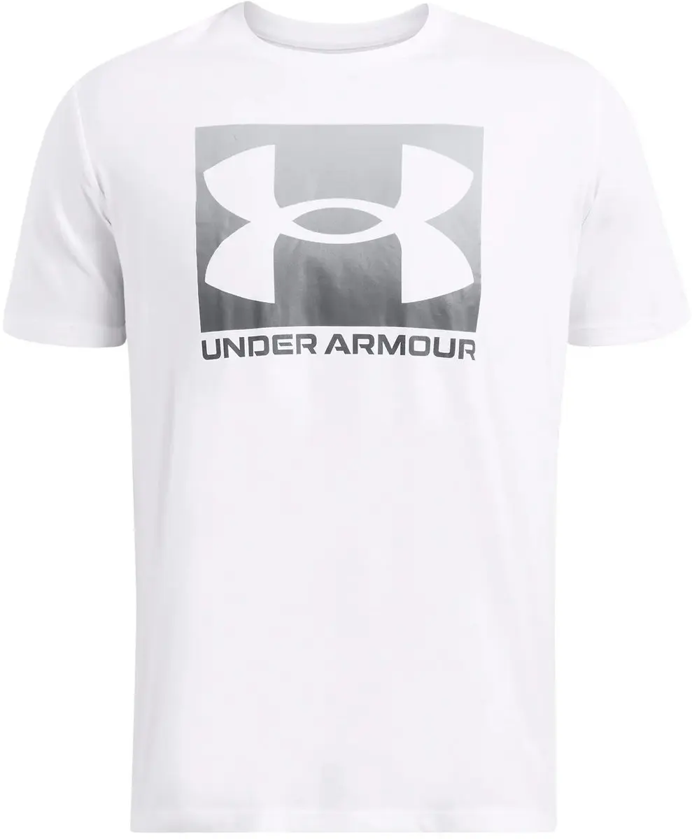 Under Armour M BOXED SPORTS UPDATED Heren Sportshirt - Wit - Pitch Grijs