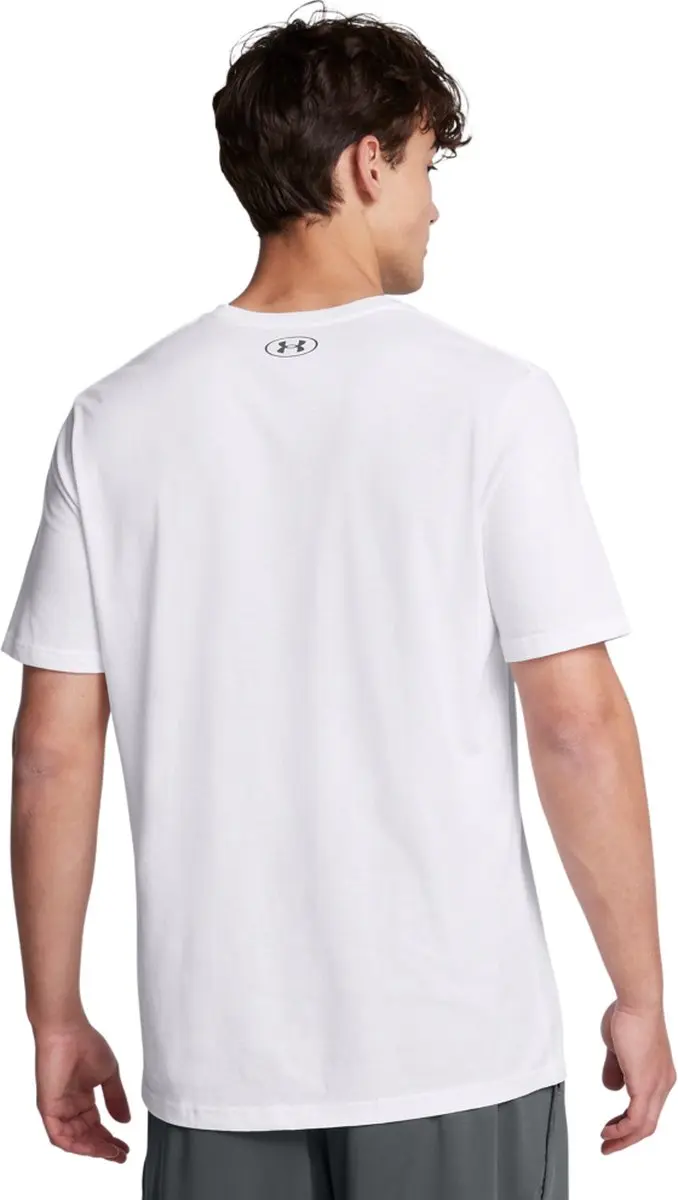 Under Armour M BOXED SPORTS UPDATED Heren Sportshirt - Wit - Pitch Grijs