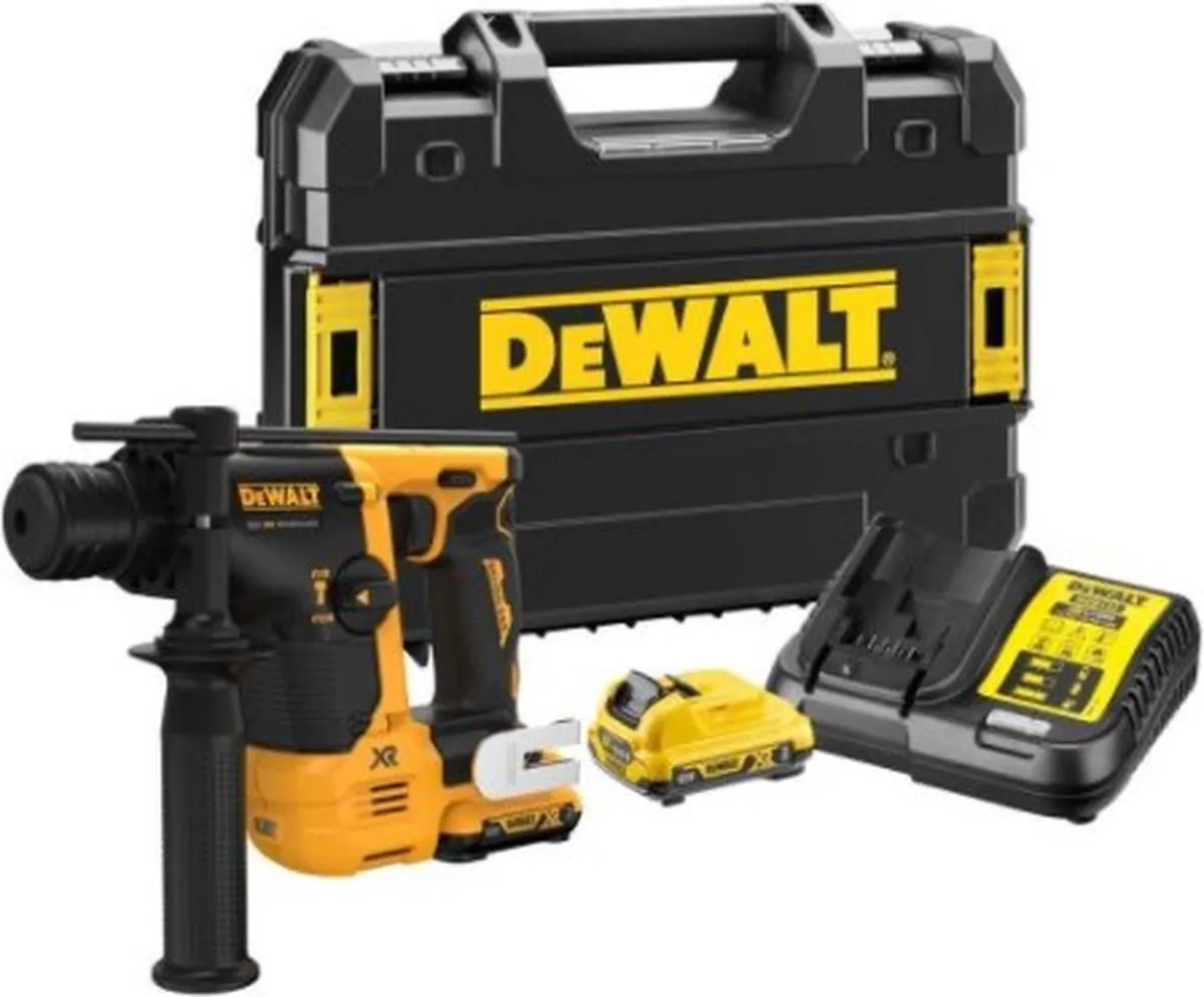 DeWalt DCH072L2 SDS+ Boorhamer 12V XR - 2x 3.0Ah - 1.1J - Zwart/Geel - afbeelding 2 van 2