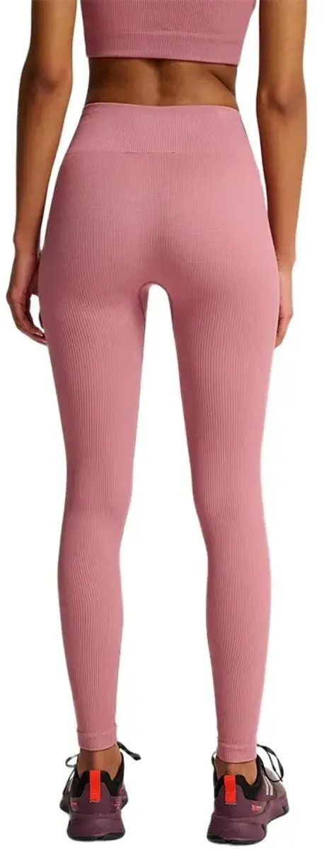 Hummel Damen Pulse Seamless Rib Mw Tights 230305 - S - Wistful Mauve