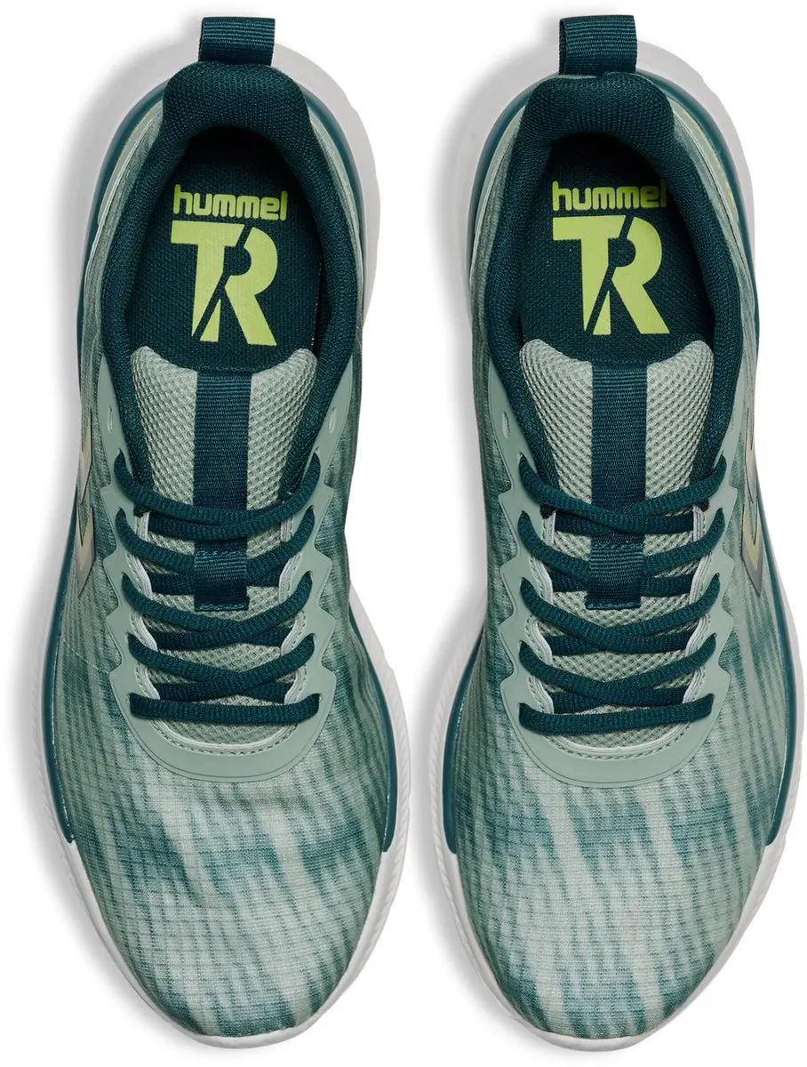 Hummel Schuhe Reach TR Breather 2.0 232861 - Witte/Groene/Geel Sportschoen