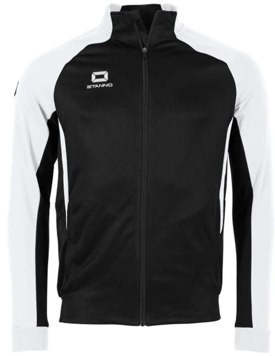 Stanno Stadio Full Zip Top 128 - Zwart/Wit