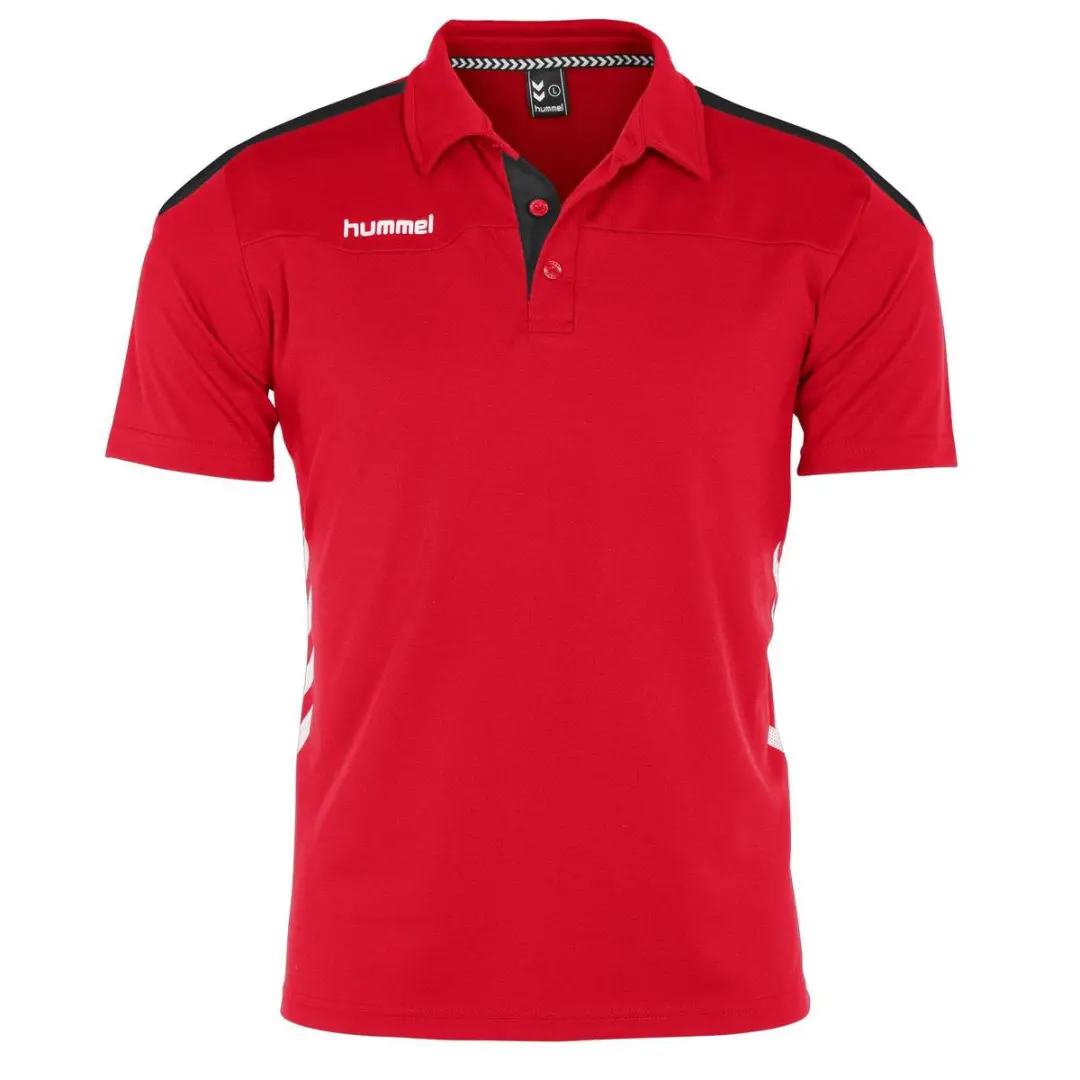 Hummel Valencia Sportpolo Unisex - Rood S - afbeelding 6 van 6
