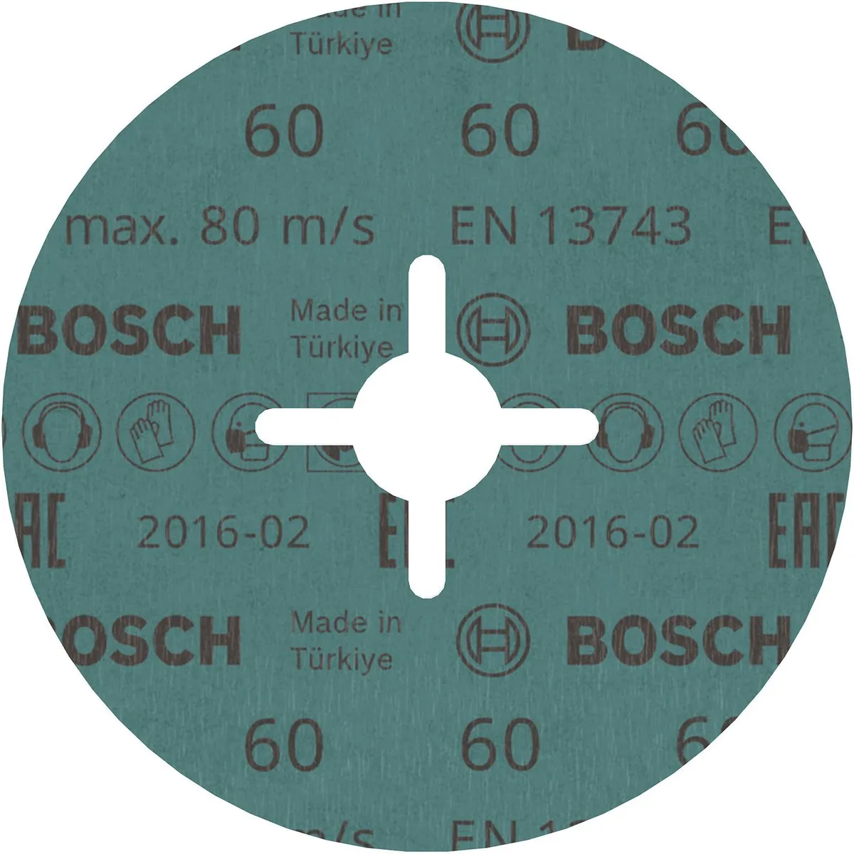 Bosch Fiberschuurschijf Zirkoonkorund 125mm - 22mm - 60 - afbeelding 2 van 5