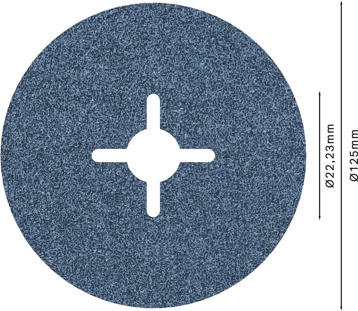 Bosch Fiberschuurschijf Zirkoonkorund 125mm - 22mm - 60 - afbeelding 3 van 5