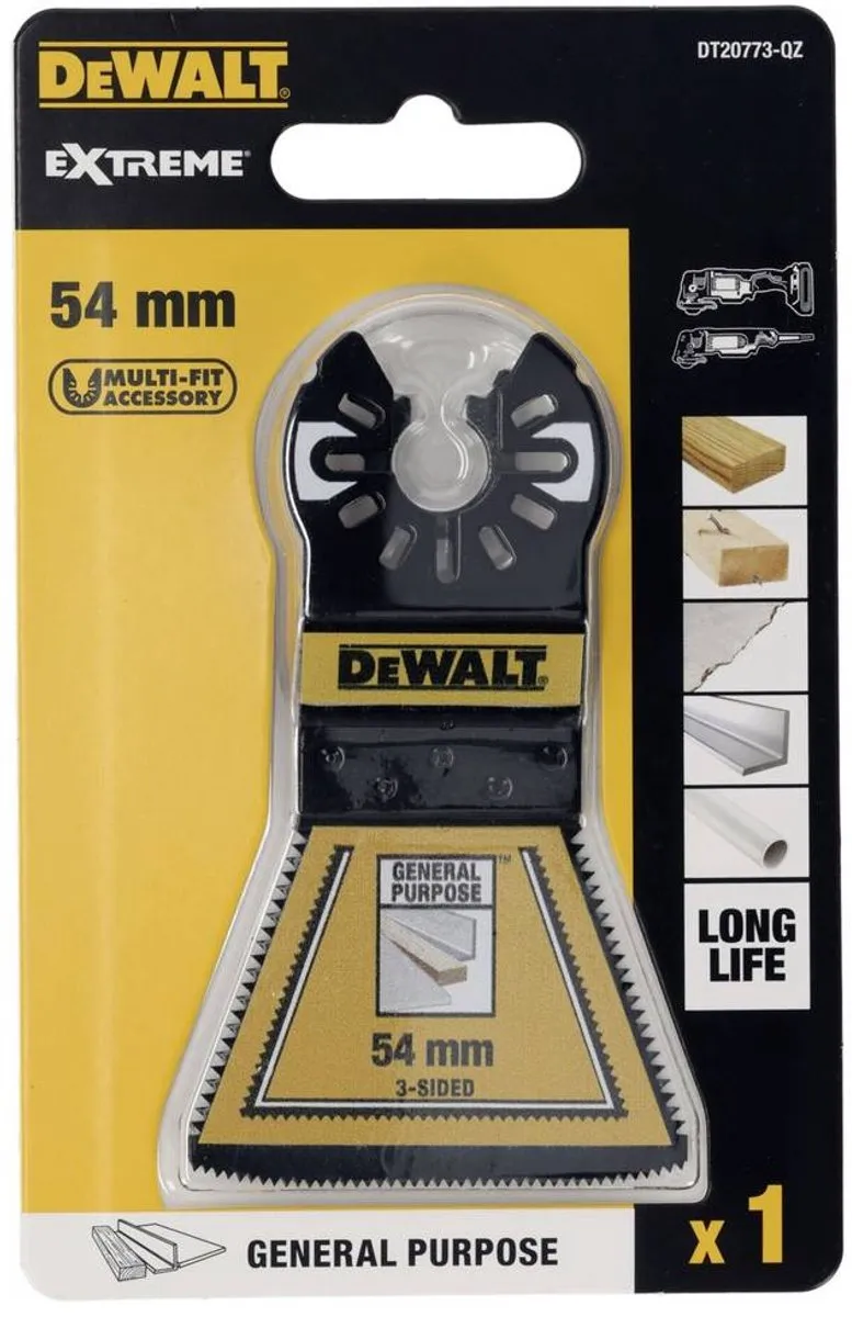DeWalt DT20773 Multitool Zaagblad BiM 54mm - Oscillerend