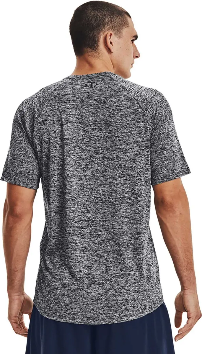 Under Armour UA Tech 2.0 SS Heren Sportshirt - Grijs/Zwart