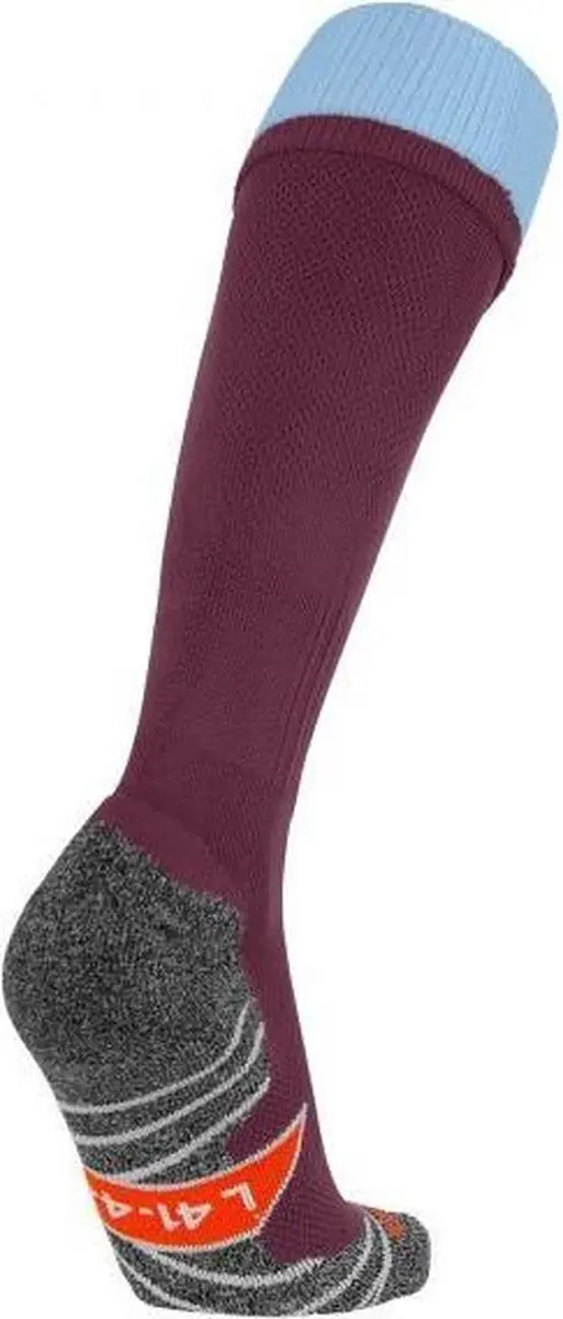 Stanno Combi Voetbalsokken 30-34 - Bordeaux Rood/Licht Blauw