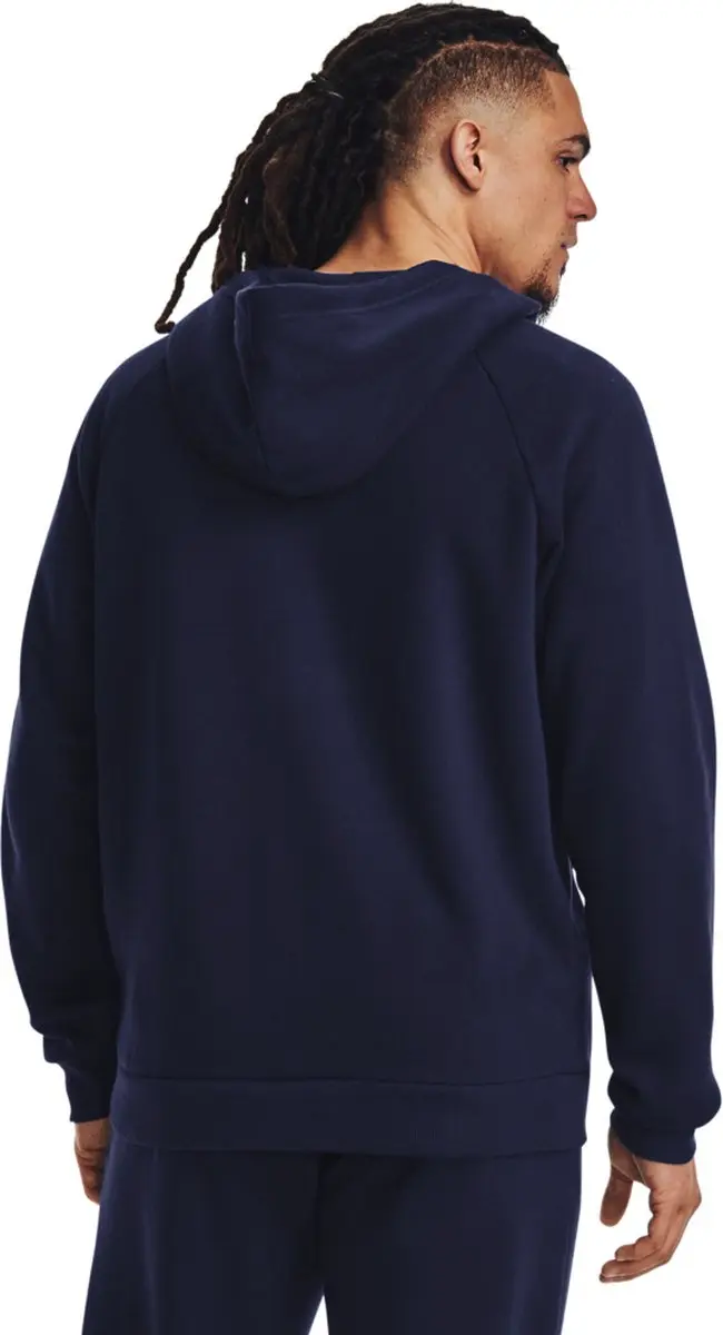 Under Armour UA Rival Fleece FZ Hoodie Heren - Navy/Wit