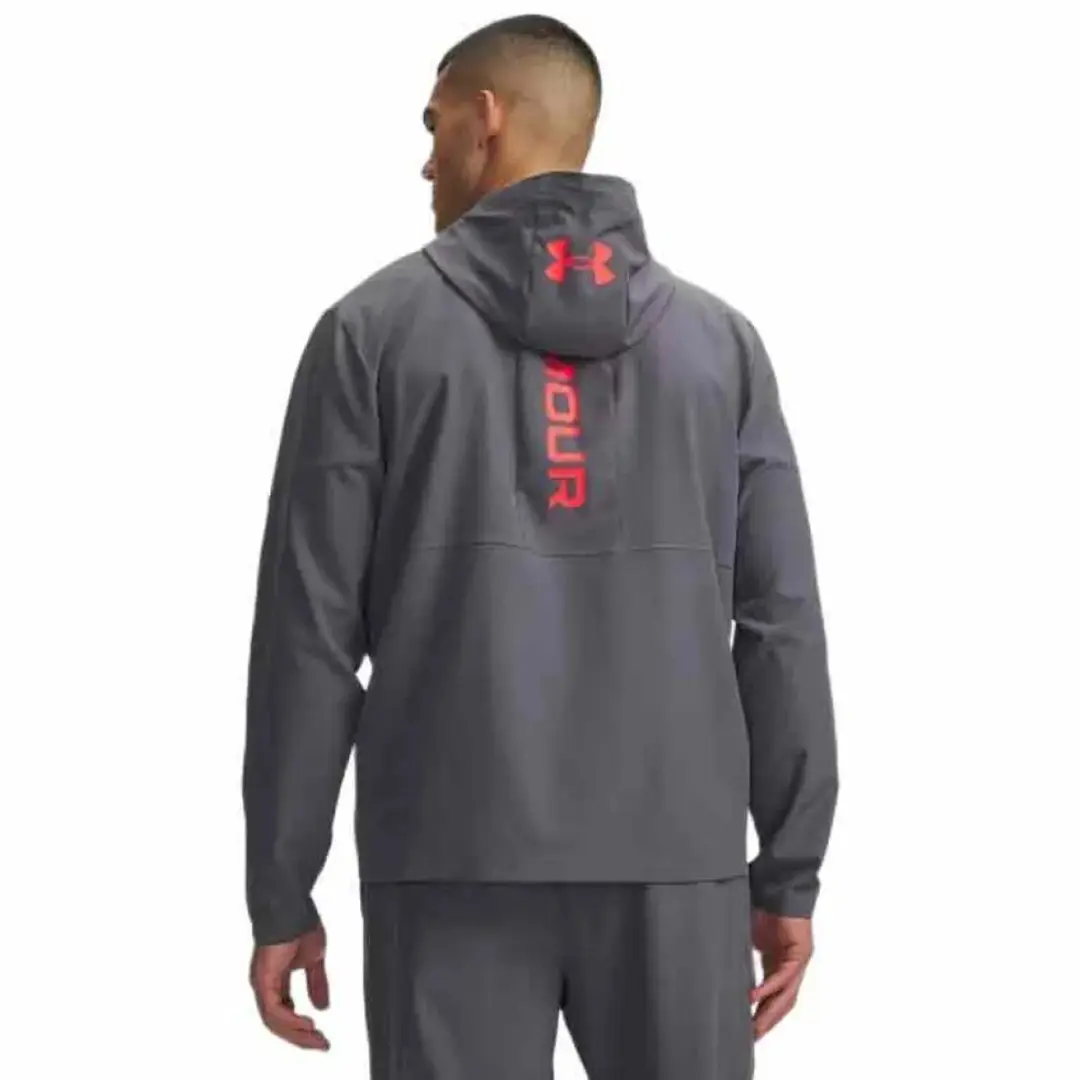 Under Armour Tech Utility Woven Sweatshirt - Grijs/Rood S