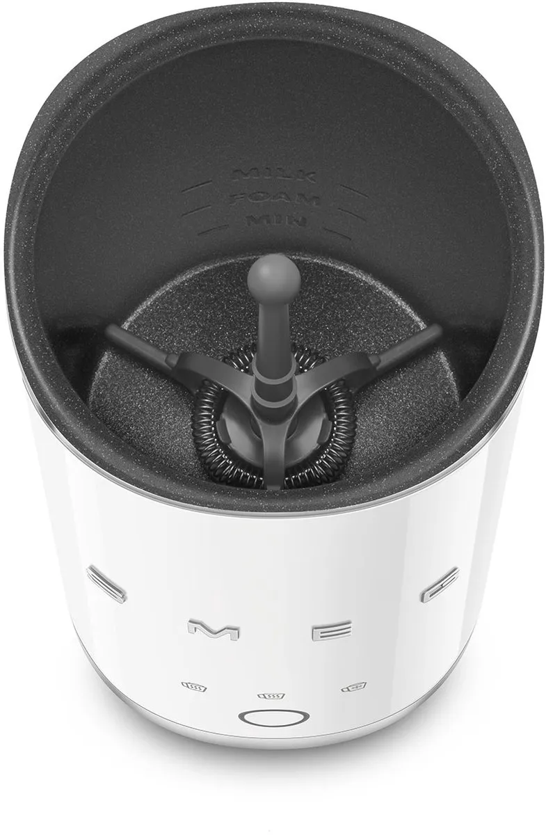 Smeg MFF02WHEU Melkopschuimer - 180ml - 500W - Wit - afbeelding 6 van 6