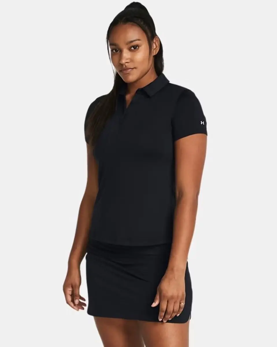 Under Armour Playoff Dames Polo - Zwart L
