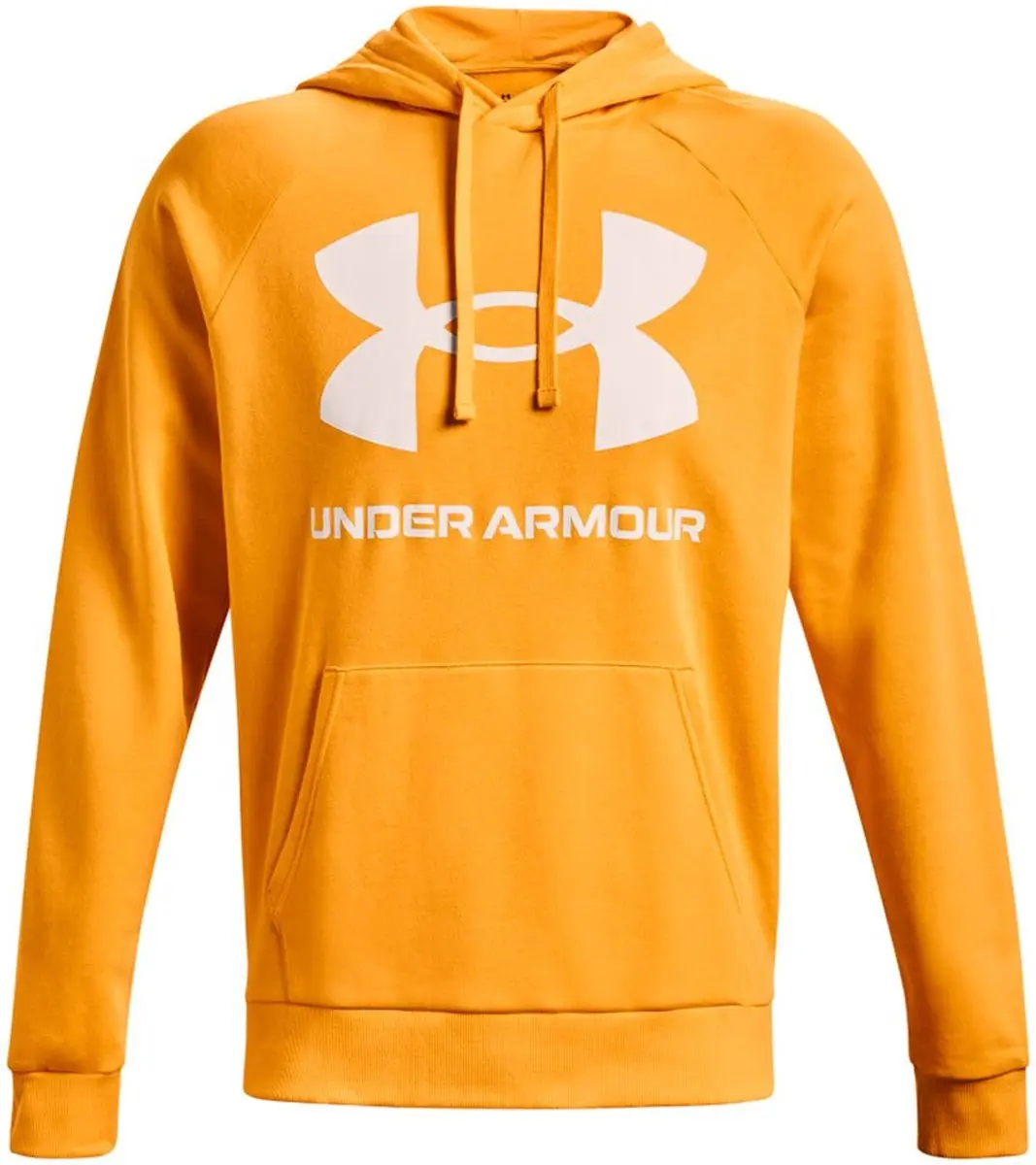 Under Armour Rival Fleece Big Logo Capuchon - Geel M