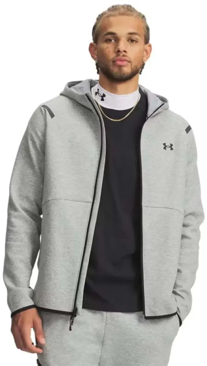 Under Armour Unstoppable Fleece Sportvest - S - Grijs - afbeelding 6 van 6
