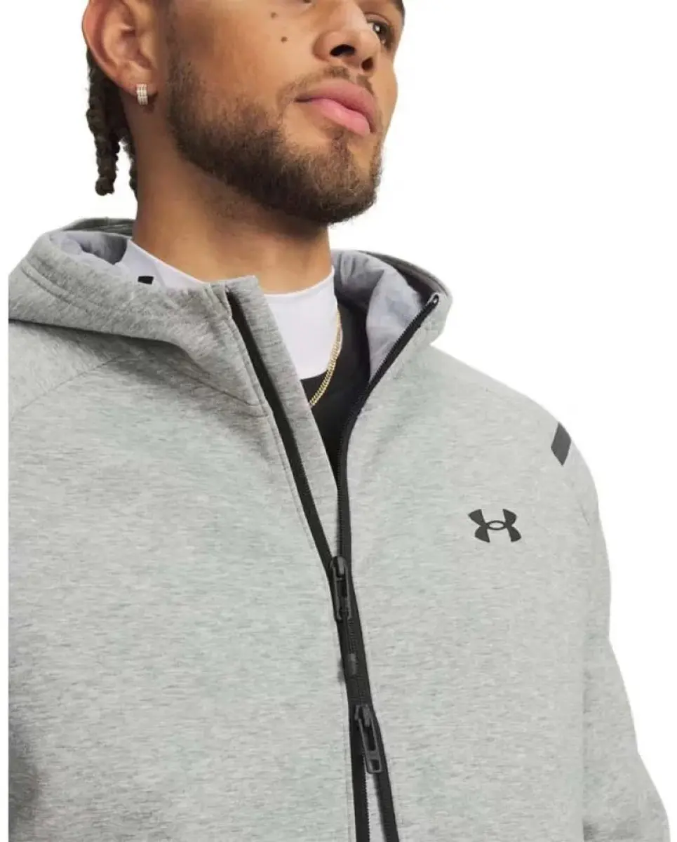 Under Armour Unstoppable Fleece Sportvest - S - Grijs