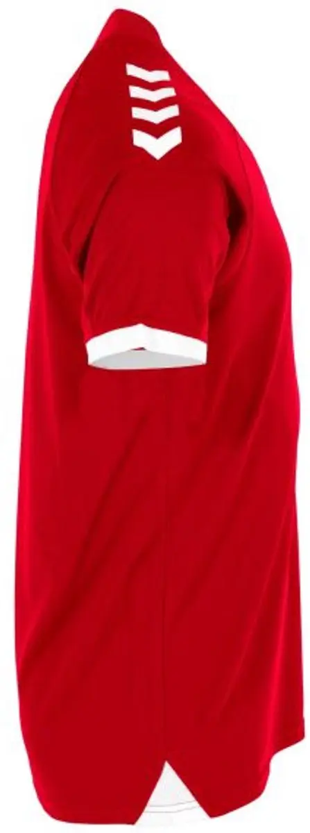 Hummel Fyn Shirt Korte Mouw Kinderen 164 - Rood/Wit