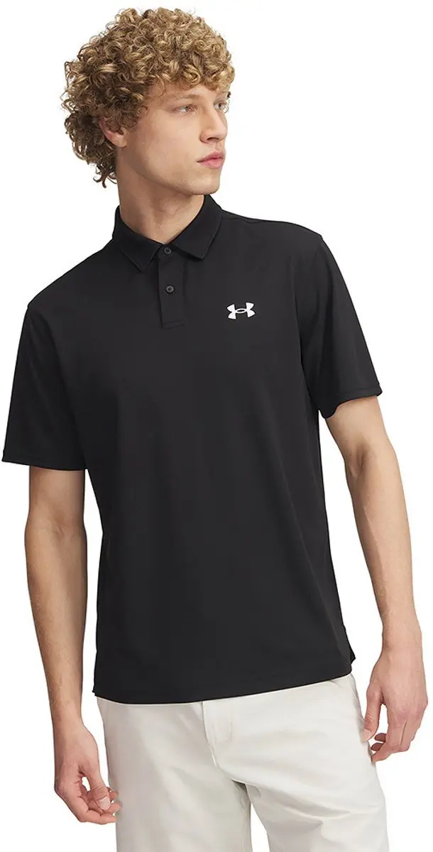 Under Armour T2G Printed-Polo - Zwart - XXXL