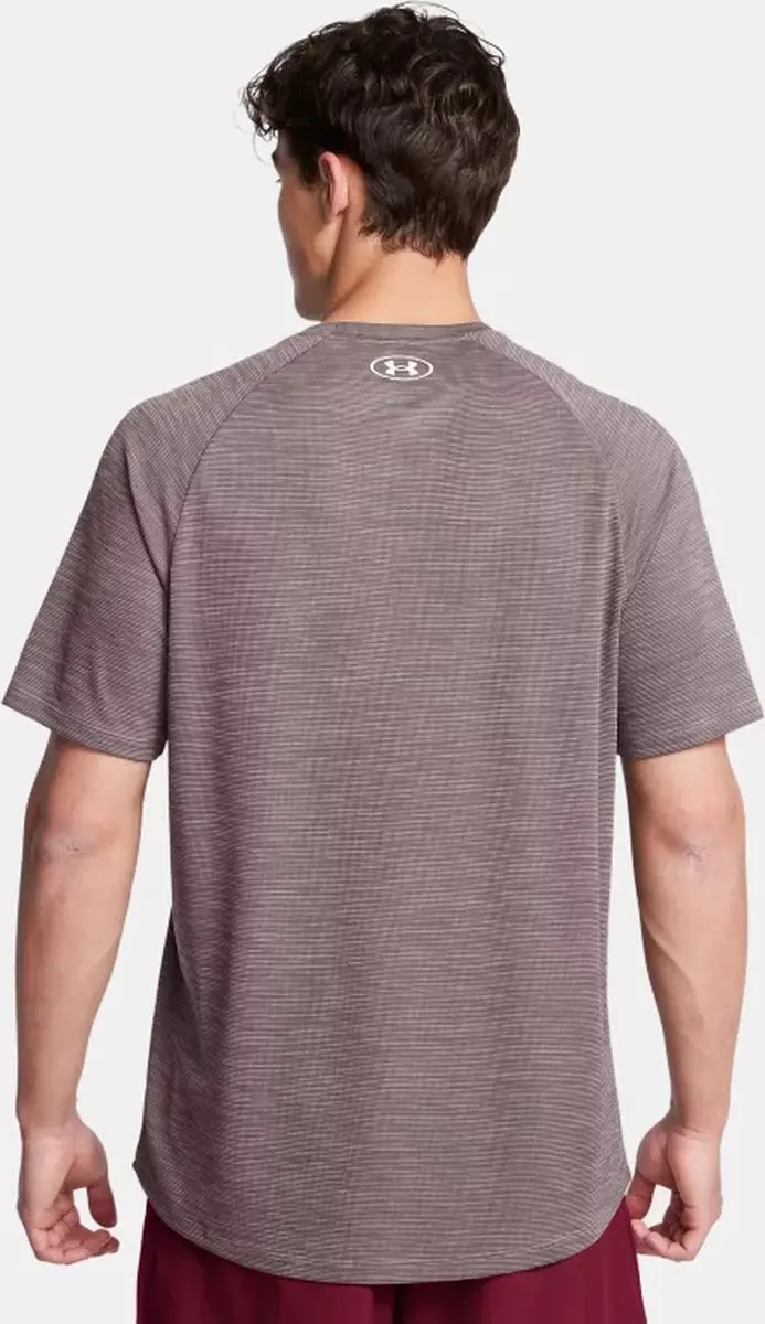Under Armour UA Tech TextuRood Heren Sportshirt - Zwart/Wit