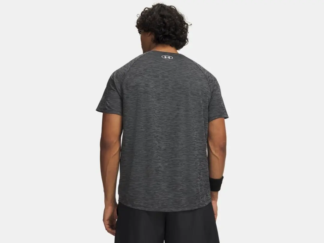 Under Armour UA Tech TextuRood Heren Sportshirt - Zwart/Wit