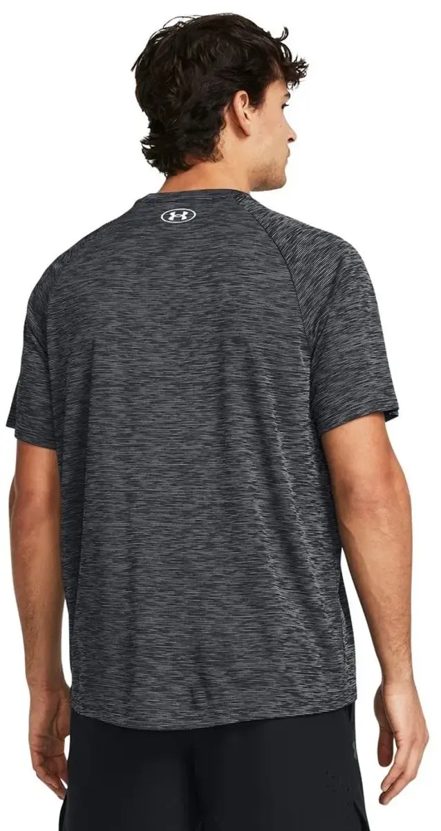 Under Armour UA Tech TextuRood Heren Sportshirt - Zwart/Wit