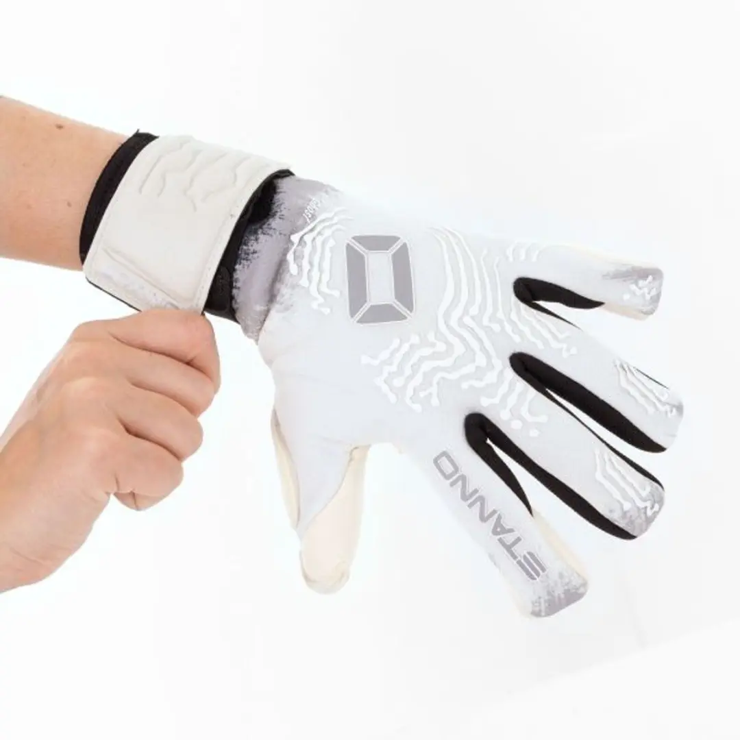 Stanno Ghost JR Keepershandschoenen Maat 7 - Wit/Grijs