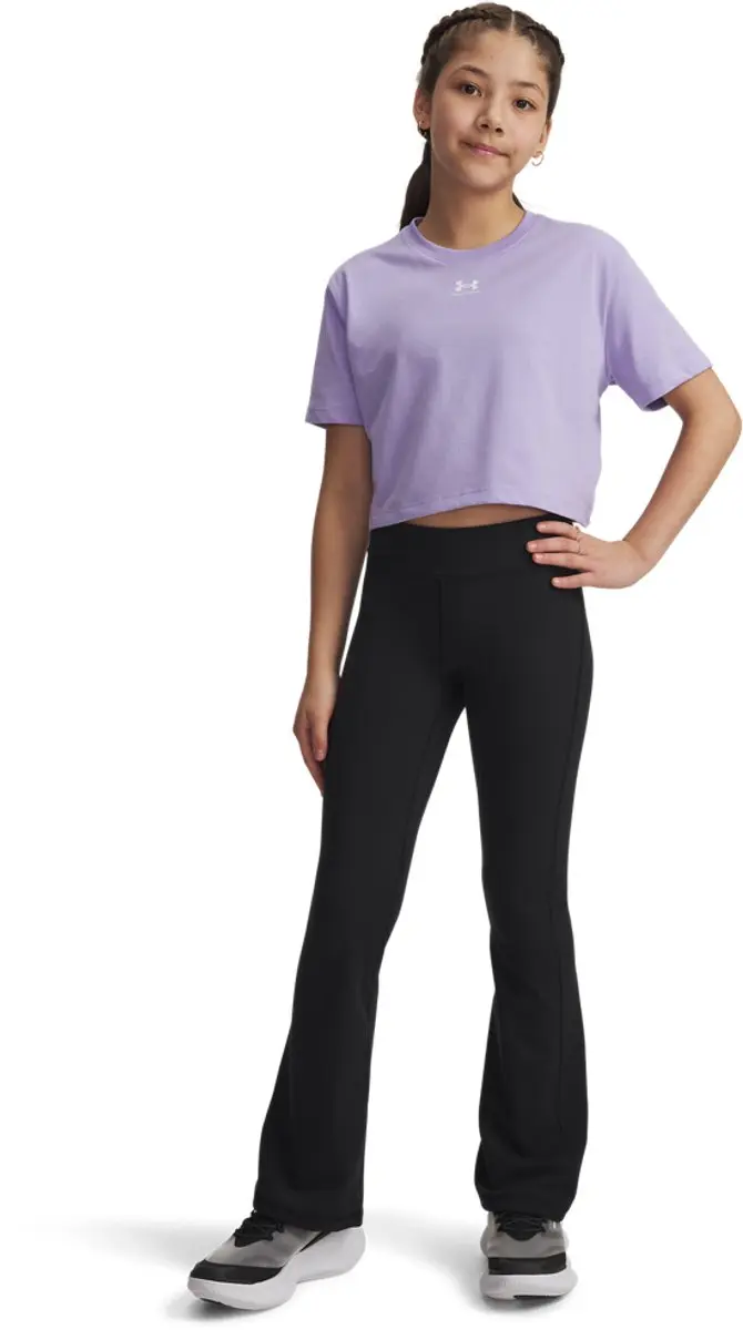 Under Armour Motion Flare Pant Meisjes Sportbroek 140 - Zwart/Grijs