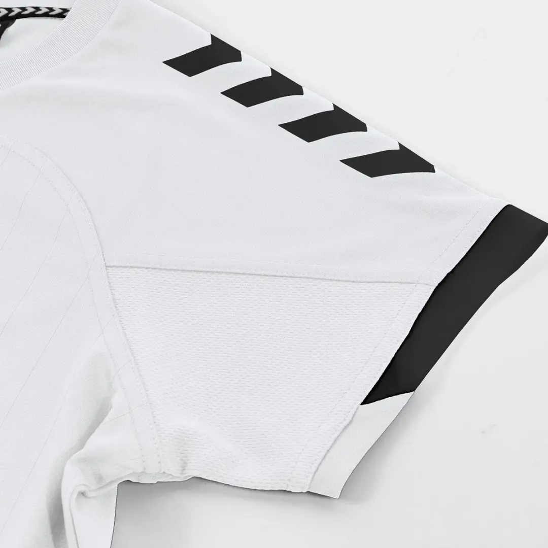 Hummel Fyn Shirt Dames Korte Mouw - Wit/Zwart XS
