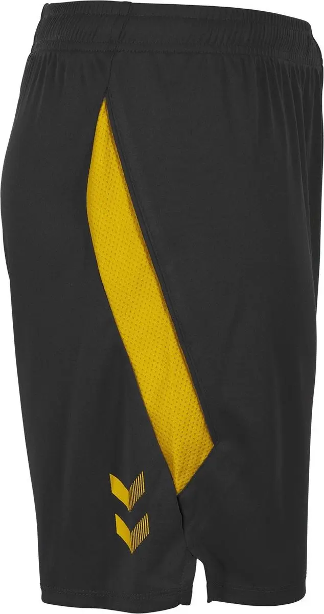 Hummel Boston Shorts 116 - Sportbroek - Zwart/Geel