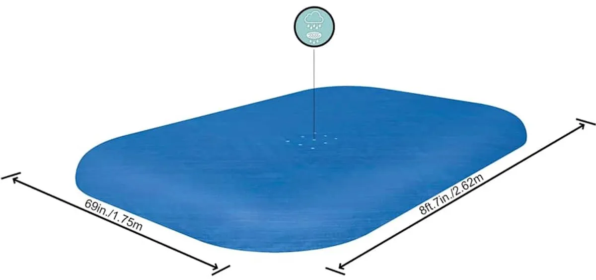 Bestway Zwembad Afdekzeil 262x175cm - Blauw - afbeelding 6 van 6