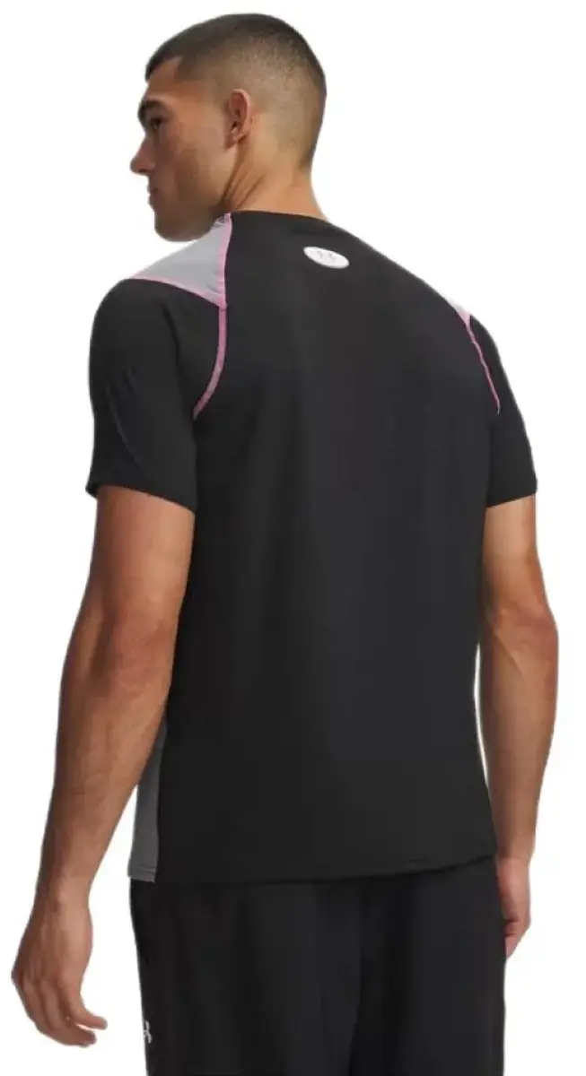 Under Armour UA HG Elite Fitted SS Heren Sportshirt - Ultimate Zwart/XL