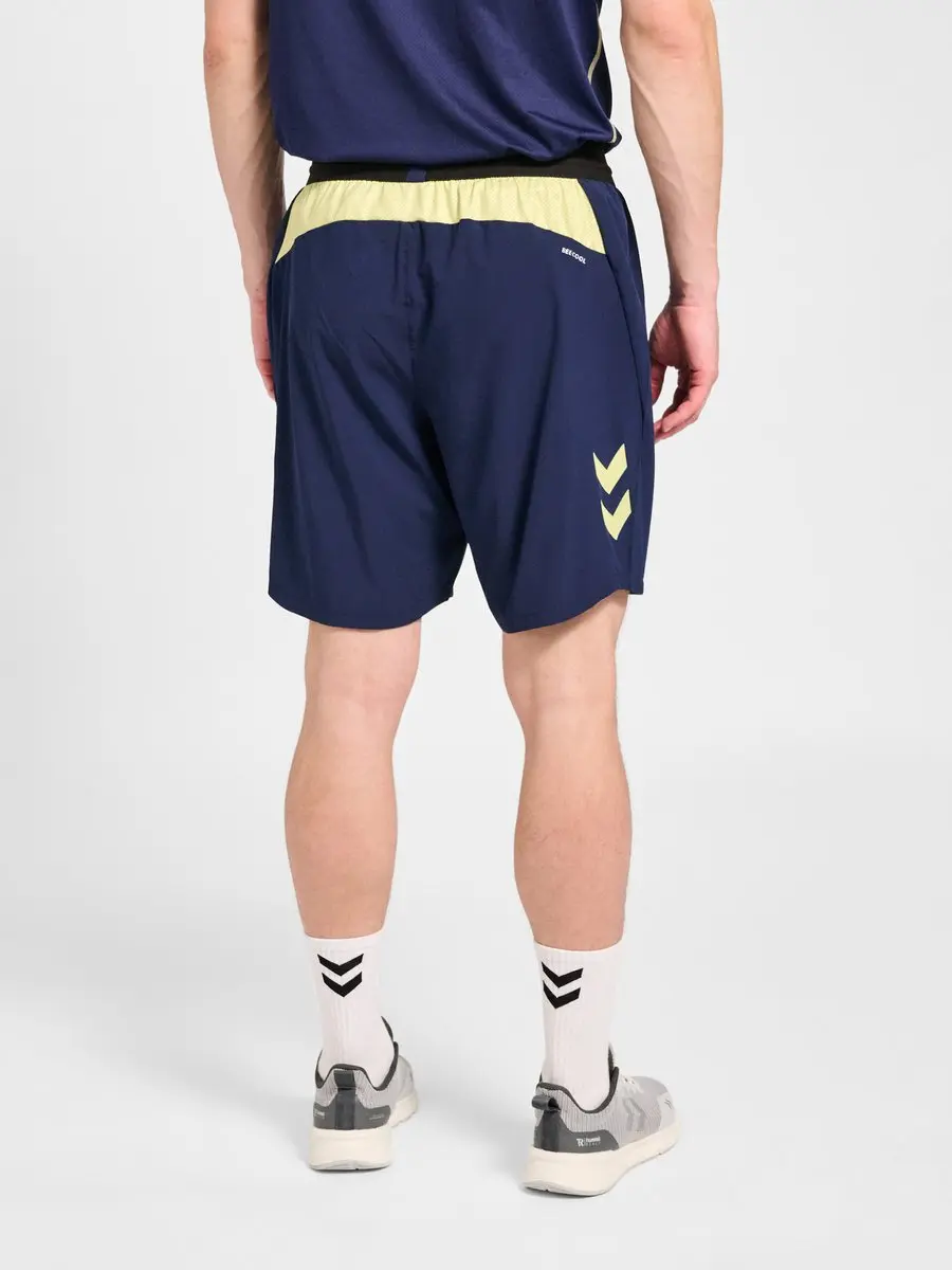 Hummel HMLBLAZE 2.0 Training Shorts L - Marine/Shadow Lime - afbeelding 6 van 6