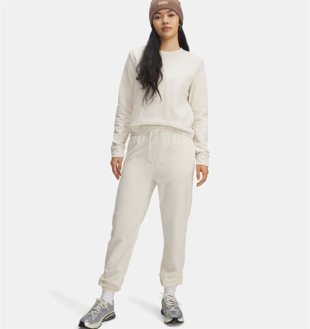 Under Armour Rival Terry Joggers 1382735-783 - Dames Trainingsbroek L - Beige - afbeelding 6 van 6