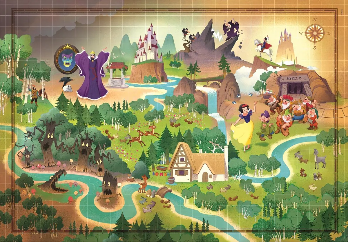 Clementoni Disney Sneeuwwitje Puzzel 1000 Stuks - Meerkleurig