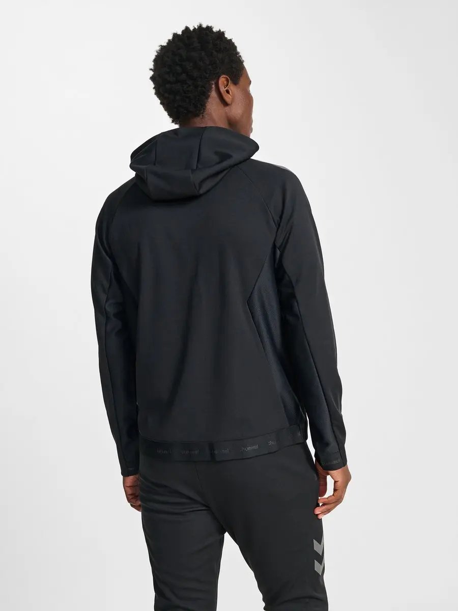 Hummel HMLCIMA 2.0 Zip Hoodie Trainingsjack - XXL - Black - afbeelding 6 van 6