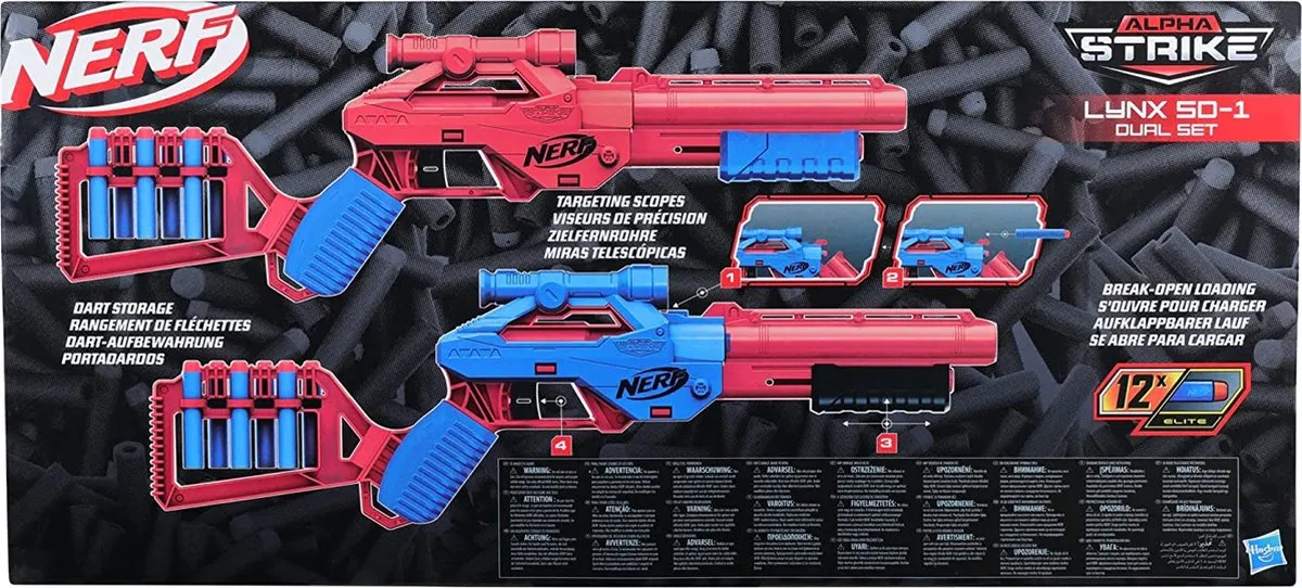 Nerf Alpha Strike Lynx SD-1 Dual Set - Blauw