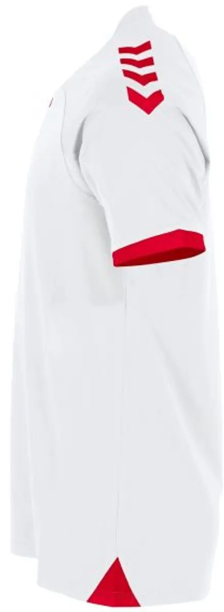 Hummel Fyn Shirt Heren - Wit/Rood 2XL