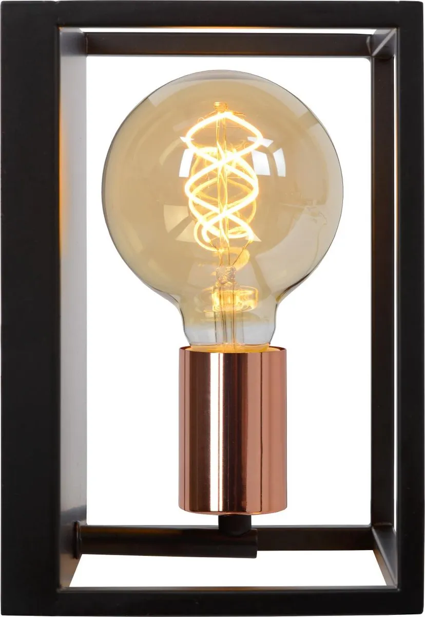 Lucide Arthur Wandlamp E27 - Zwart